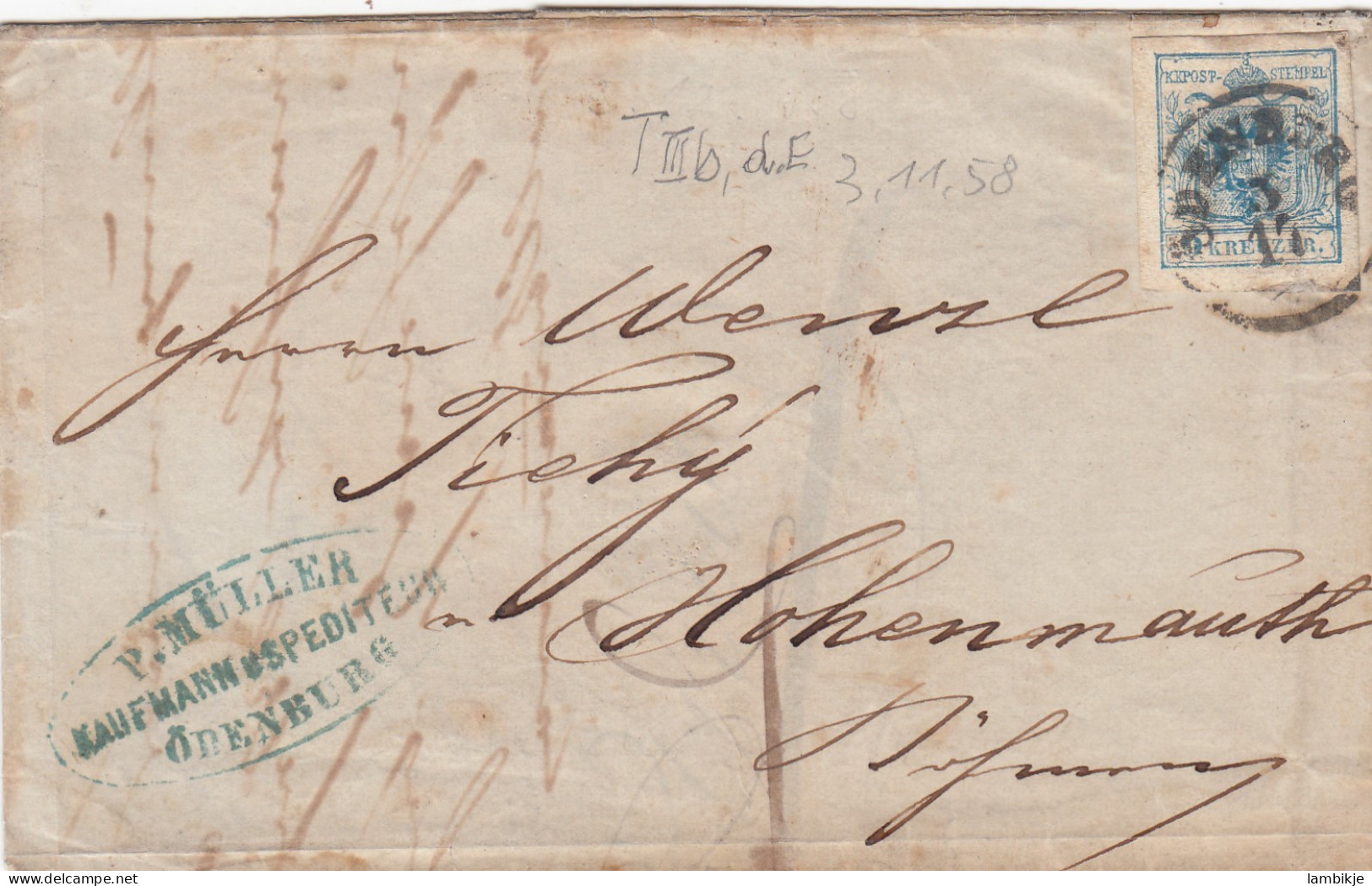 Österreich Brief 1858 - Covers & Documents