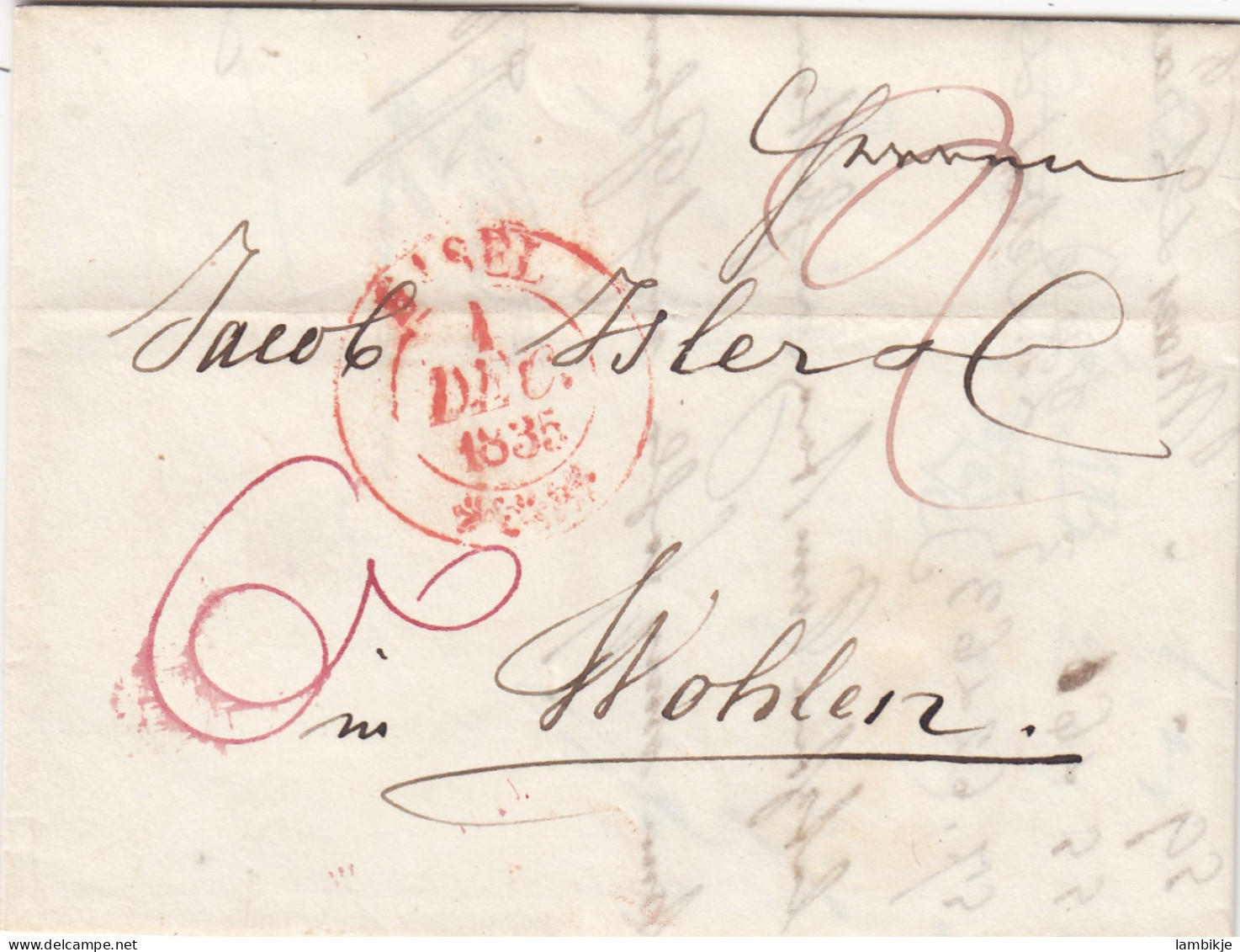 Schweiz Cover 1835 - ...-1845 Prephilately