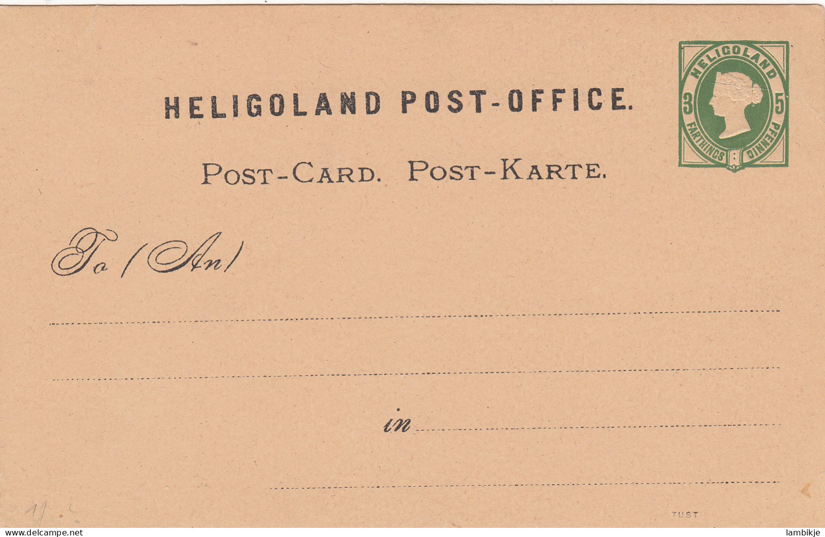 AD Heligoland Postkarte P2 - Helgoland