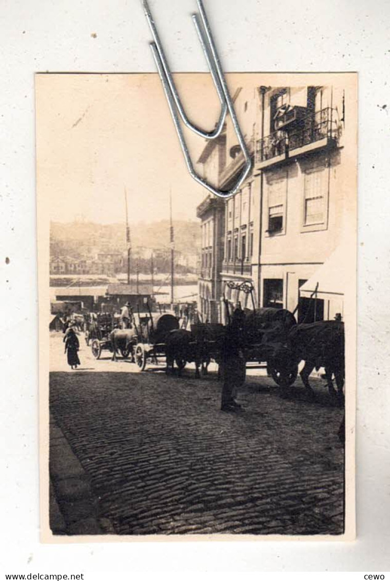 PHOTO LIEU  DECHARGEMENT DE FUTS DE PORTO A PORTO PORTUGAL EN  1925 - Lieux