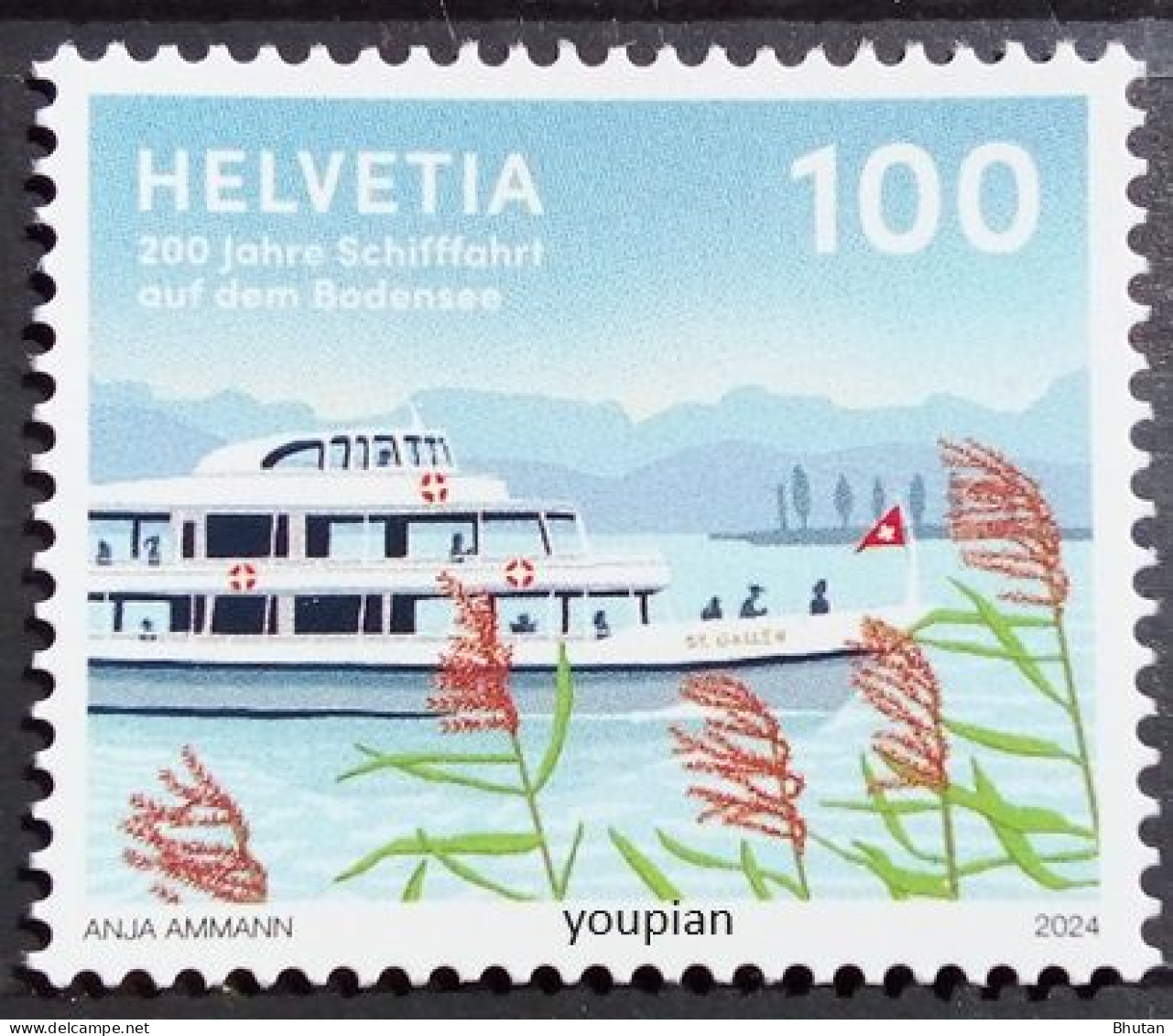 Switzerland 2024, Lake Constance, MNH Single Stamp - Ongebruikt