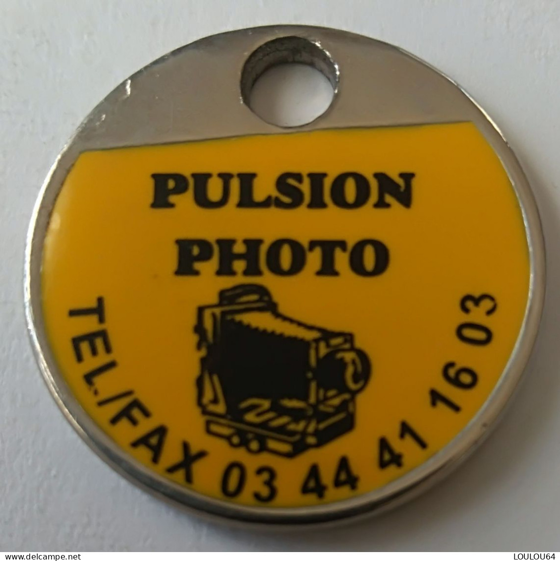 Jeton De Caddie - PULSION PHOTO - En Métal - (1) - - Trolley Token/Shopping Trolley Chip