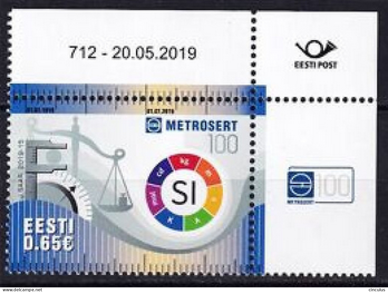 2019. Estonia. Centenary Of Metrosert, Office Of Weights & Measures. MNH. Mi. Nr. 957 - Estland