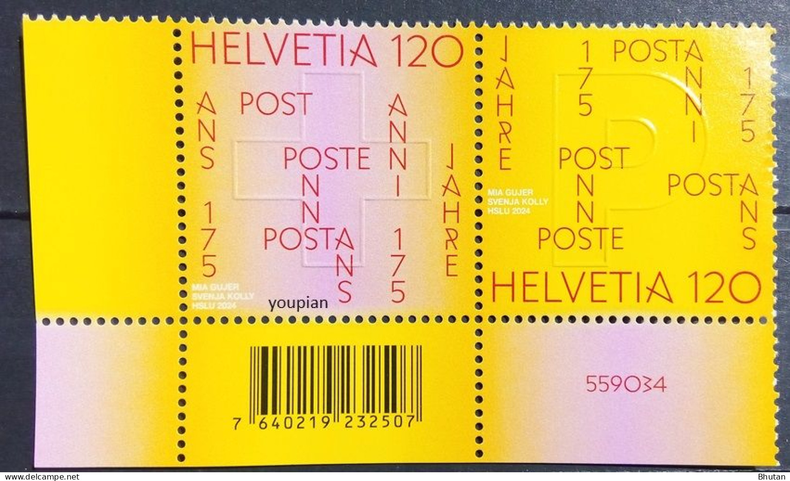 Switzerland 2024, Swiss Post 2024, MNH Unusual Stamps Strip - Nuovi