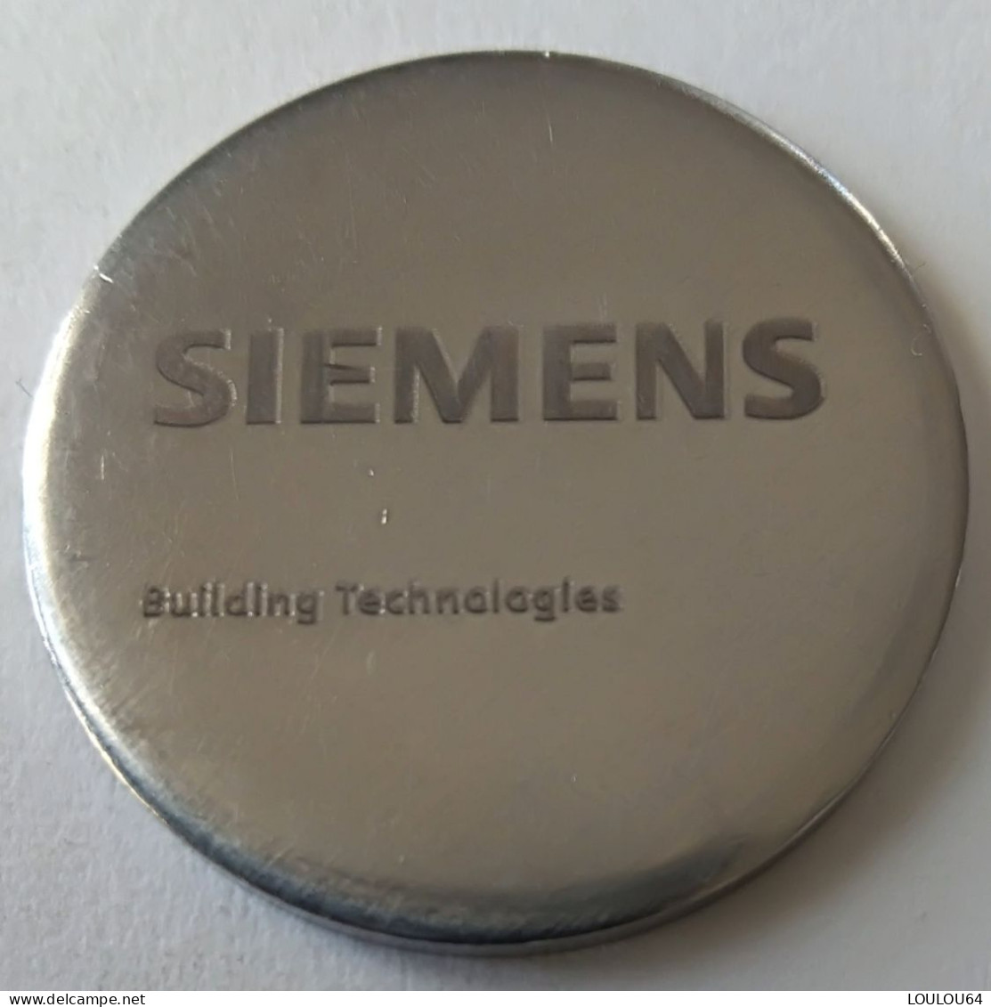 Jeton De Caddie - SIEMENS ​- Bullding Technologies - En Métal - (1) - - Einkaufswagen-Chips (EKW)