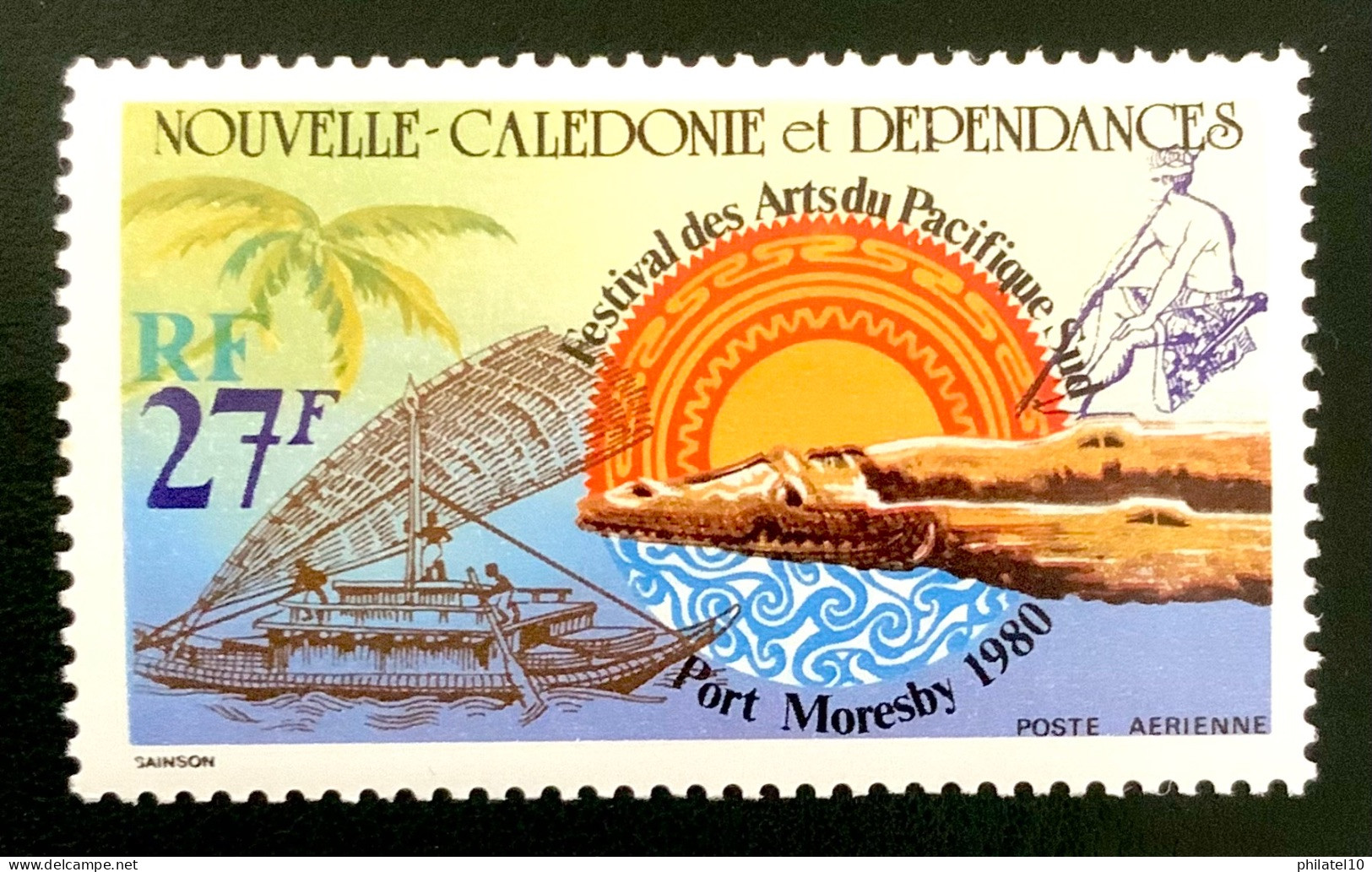 1980 NOUVELLE CALEDONIE POSTE AERIENNE FESTIVAL DES ARTS DU PACIFIQUE - NEUF** - Nuovi