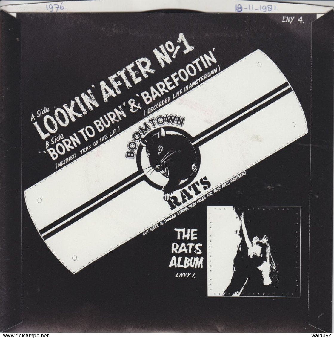 THE BOOMTOWN RATS - Lookin' After No.1 - Autres - Musique Anglaise