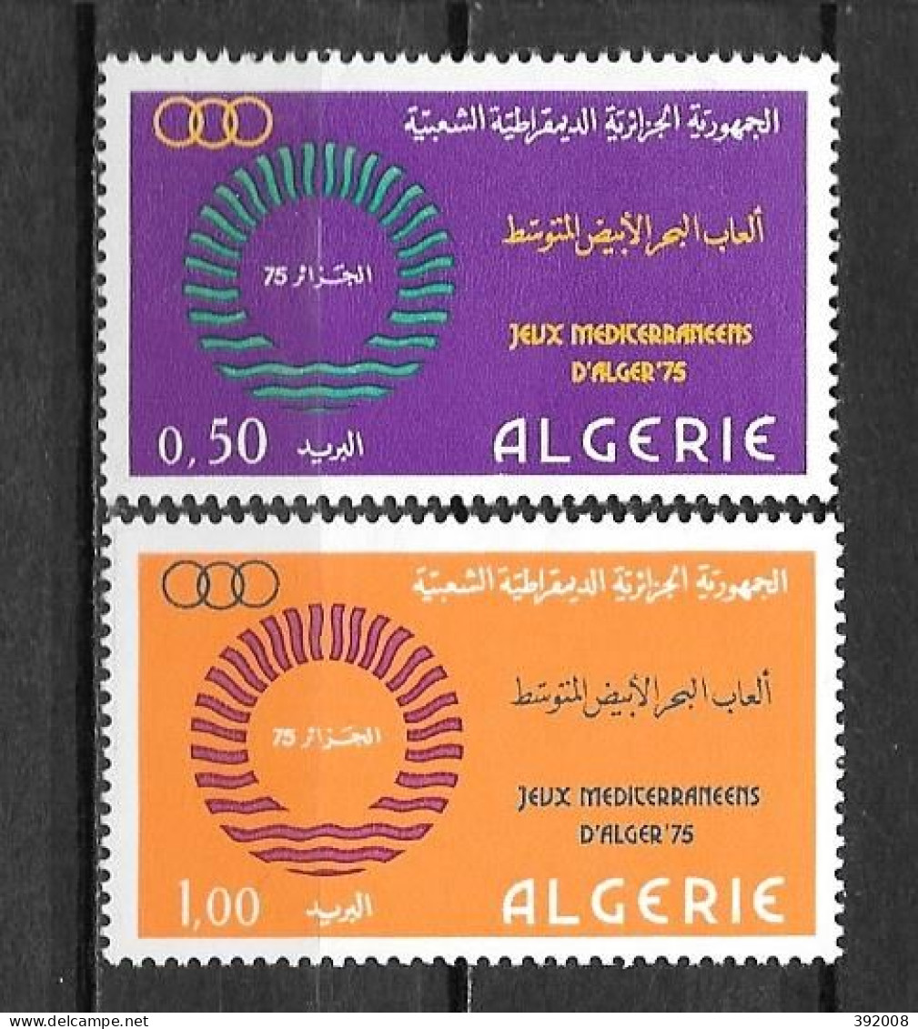 1974 - 604 à 605**MNH -  Jeux Méditerranéens - Algeria (1962-...)