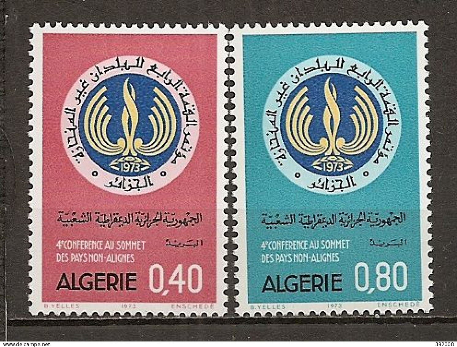 1973 - 576 à 577*MH - Conférence Au Sommet Des Pays Non-alignés - Algeria (1962-...)