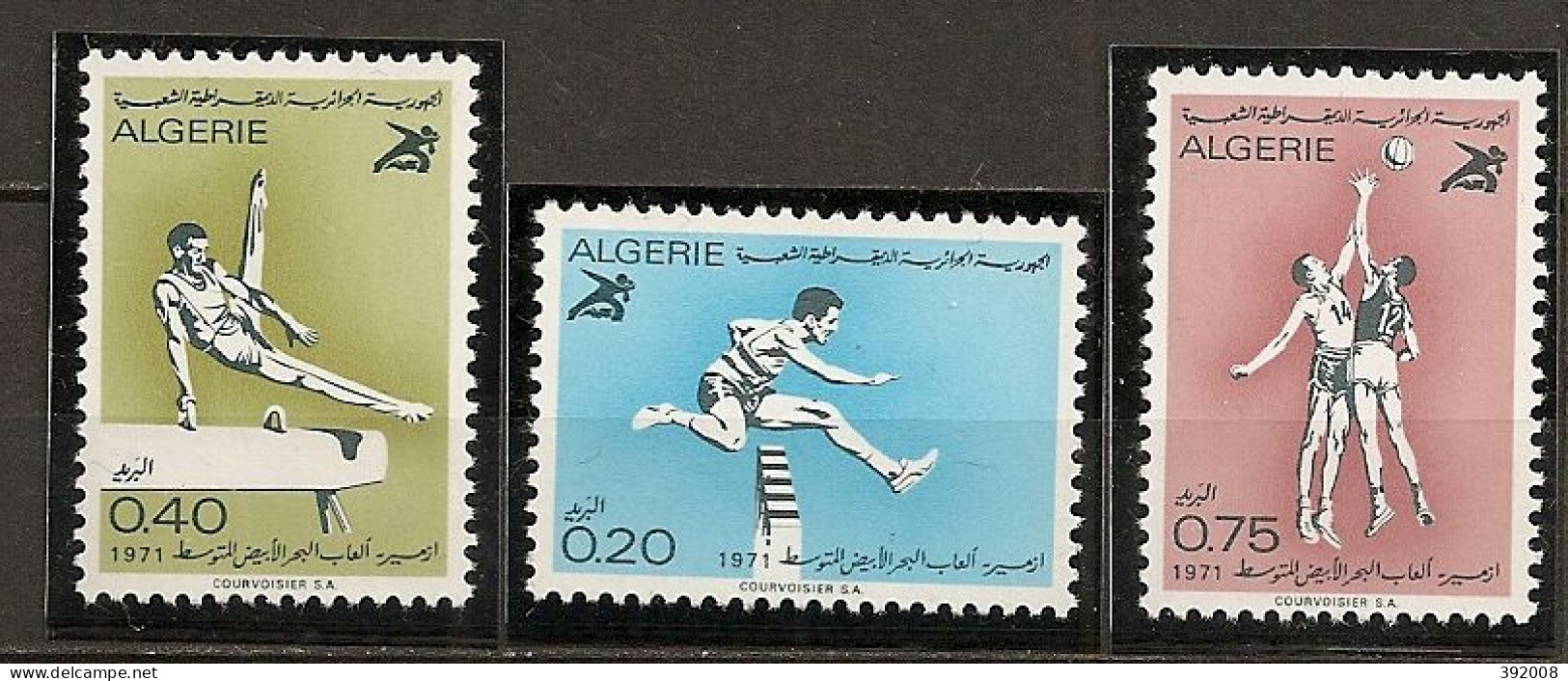 1971 - 532 à 534**MNH - Jeux Sportifs Méditerranéens - Algerien (1962-...)