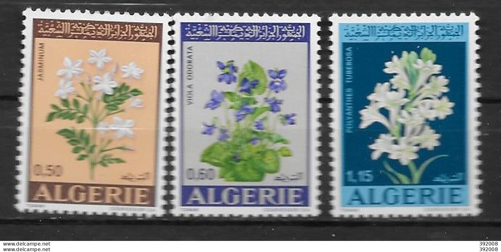 1972 - 551 à 553*MH - Fleurs - Algérie (1962-...)