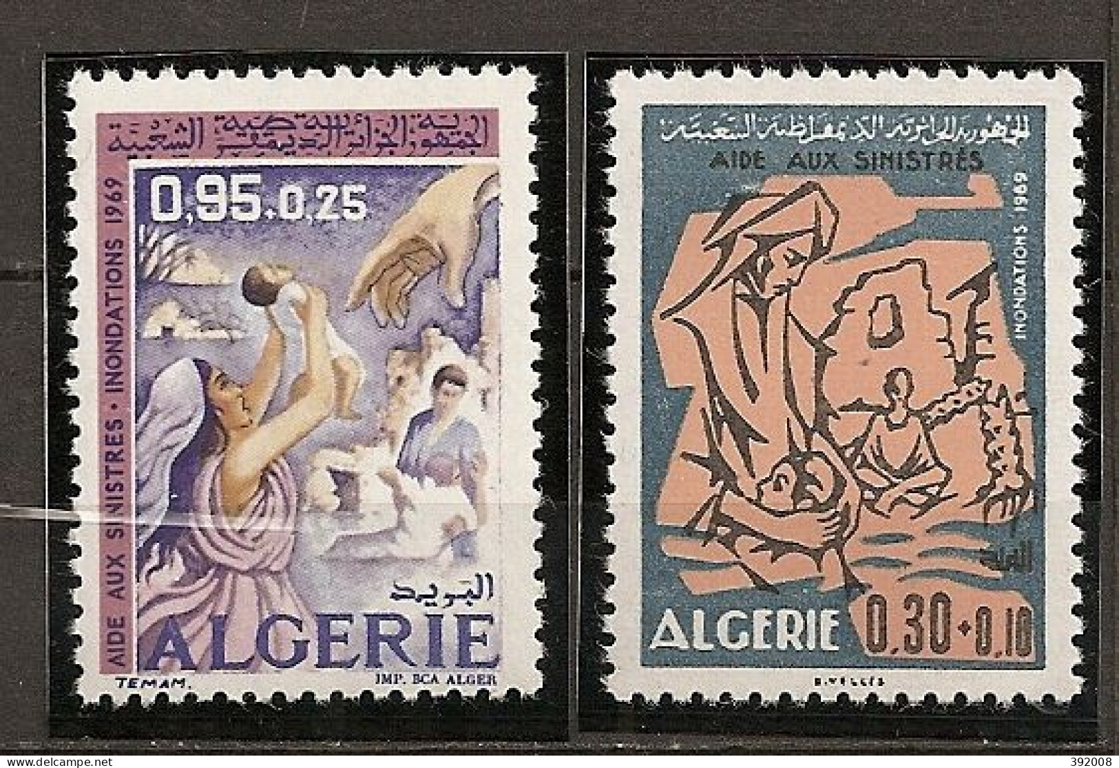 1969 - 501 à 502**MNH - Aides Aux Sinistrés - Algerije (1962-...)