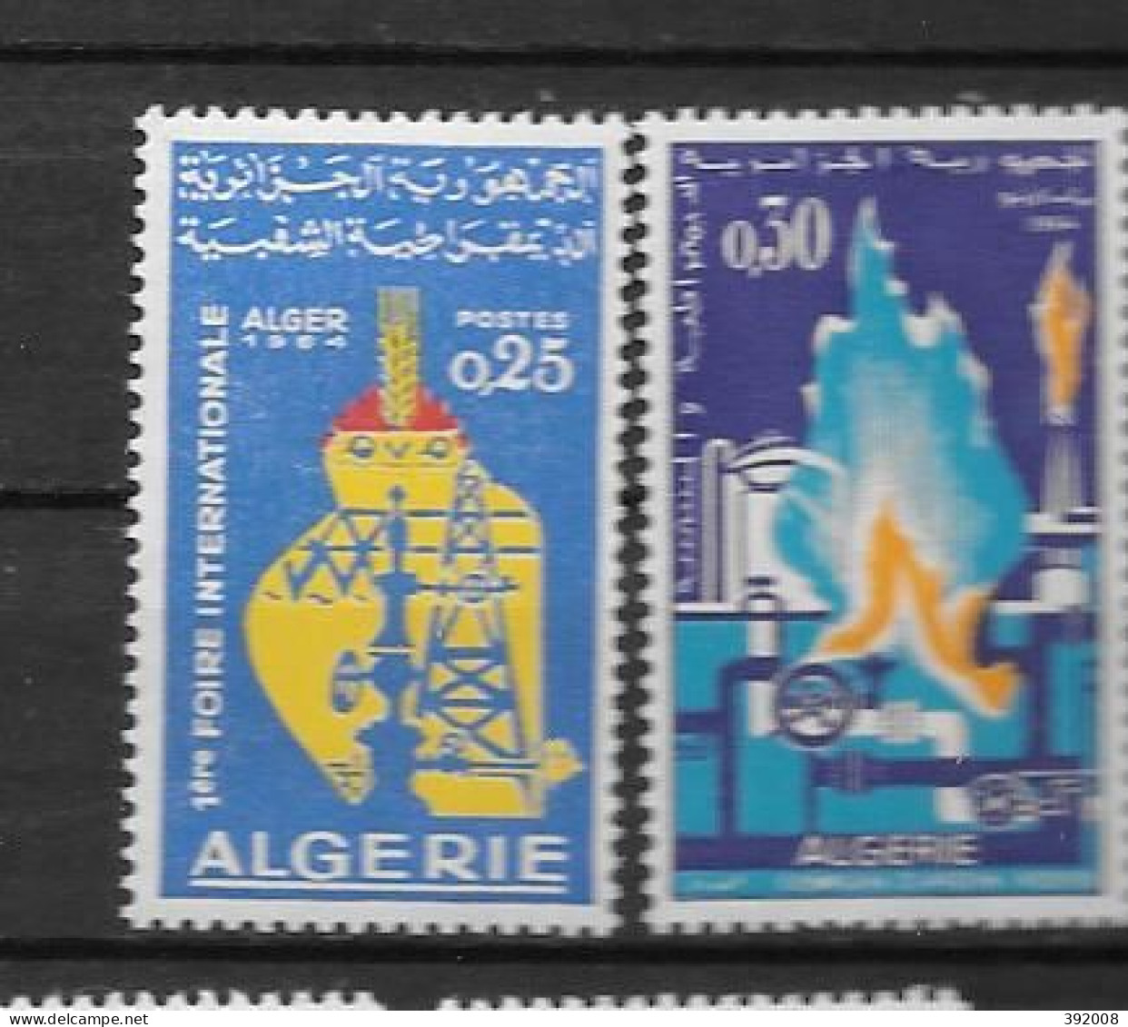 1964 - 401 à 402**MNH - Foire D'Alger, Usine De Luquéfaction Du Gaz - Algeria (1962-...)