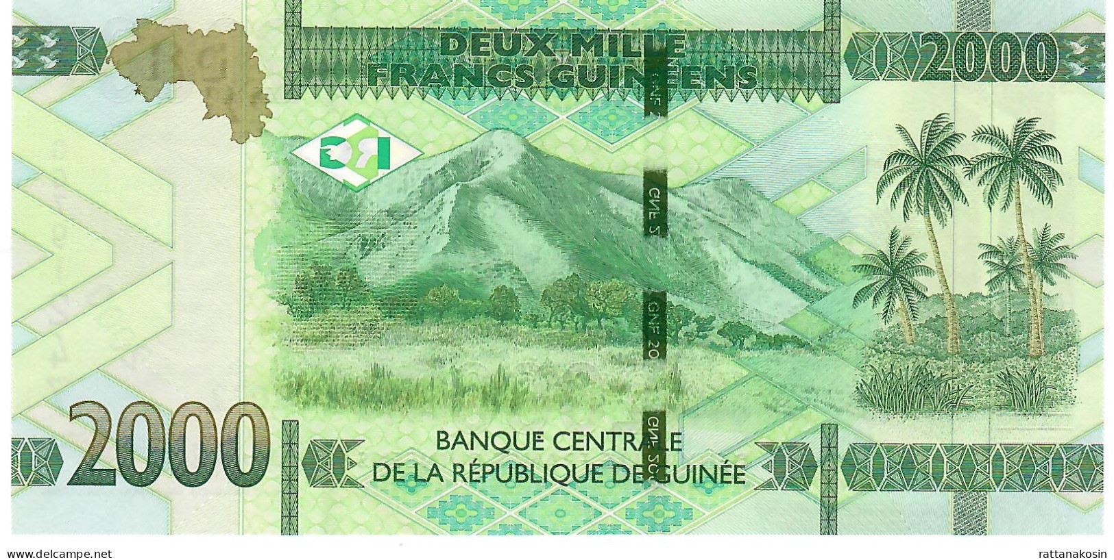 GUINEA  NLP (=B343c ) 2000 FRANCS 2022 Signature 8 UNC. - Guinee