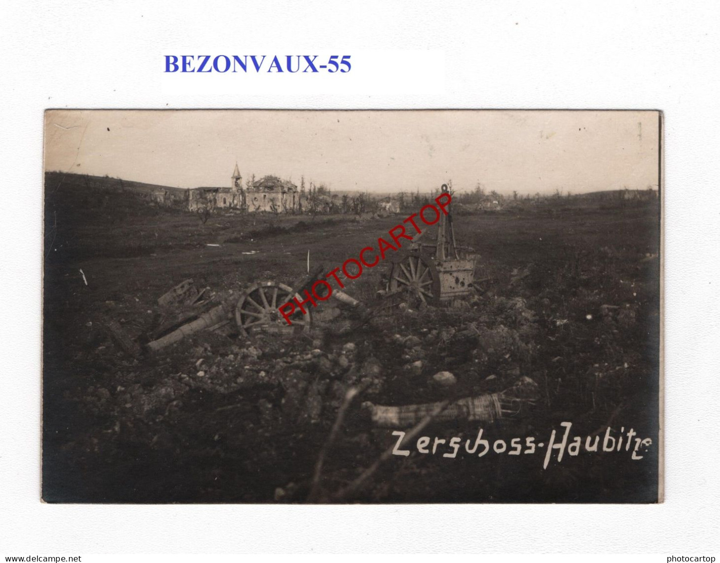 BEZONVAUX-55-CARTE PHOTO Allemande-GUERRE 14-18-1 WK-MILITARIA- - Sonstige & Ohne Zuordnung