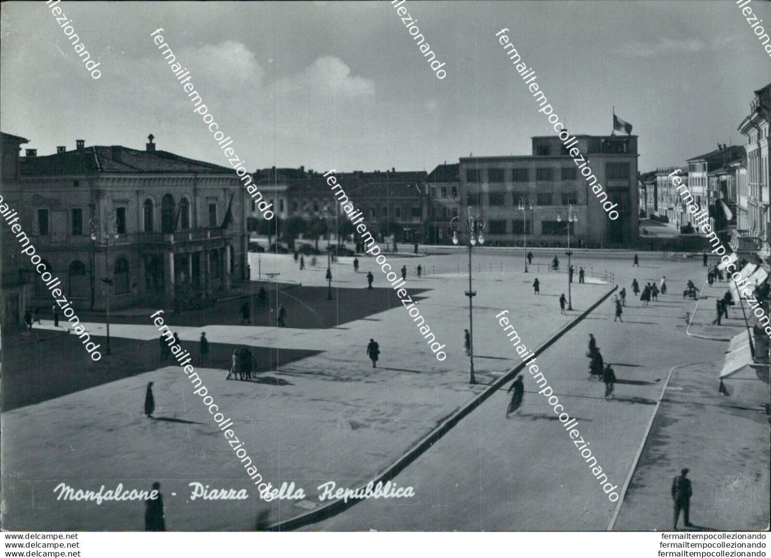 Bf616 Cartolina Monfalcone Piazza Della Repubblica Provincia Di Gorizia - Gorizia