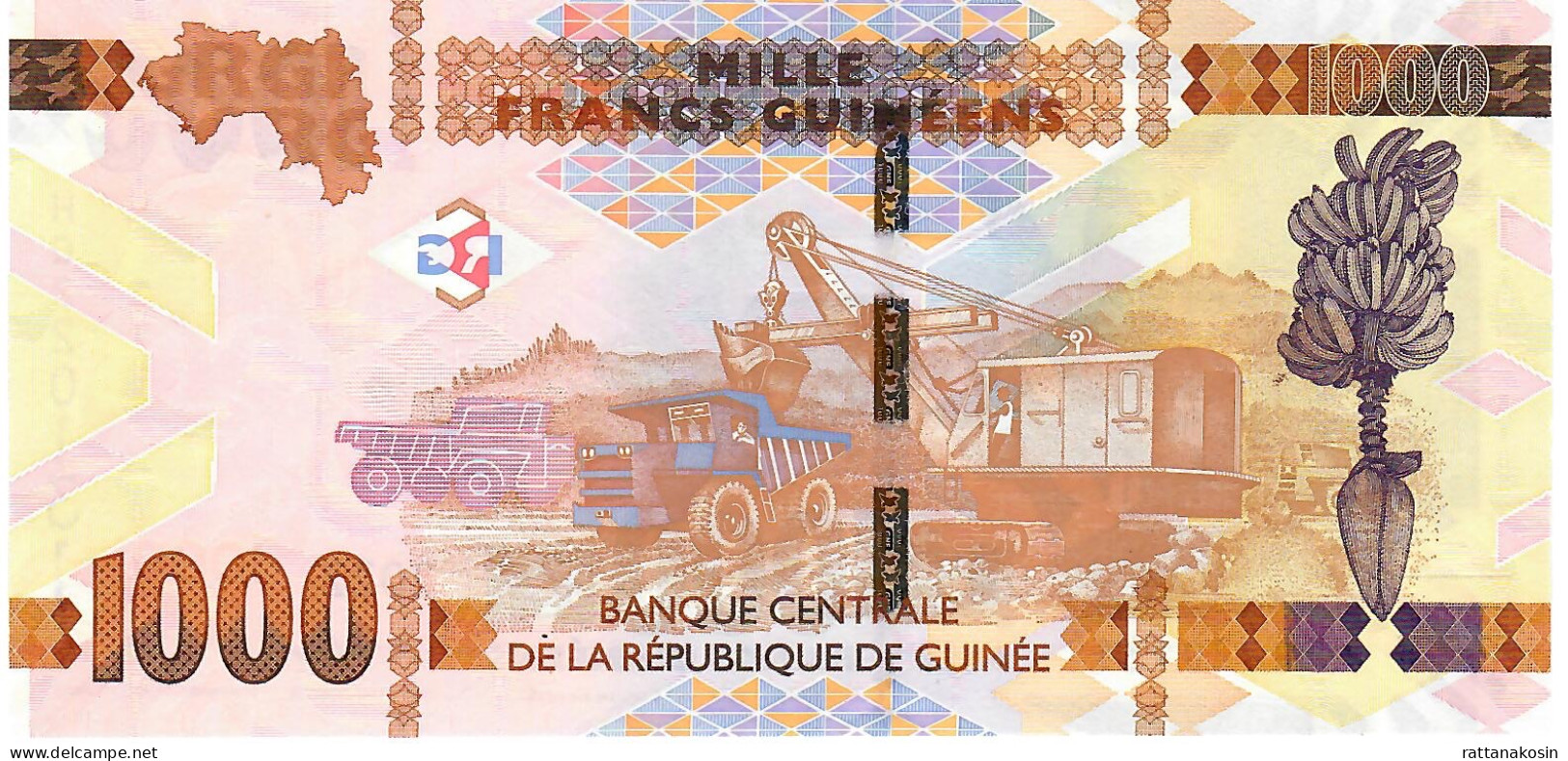 GUINEA  NLP (=B342b ) 1000 FRANCS 2022 Signature 8 UNC. - Guinée
