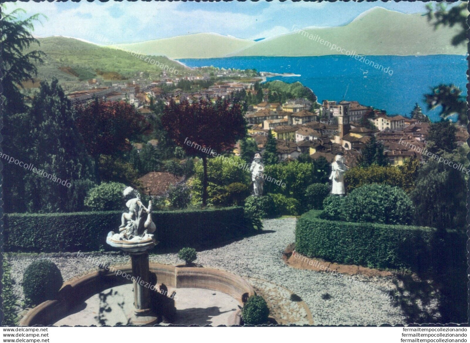 M575 Cartolina Luino Lago Maggiore Panorama Provincia Di Varese - Varese