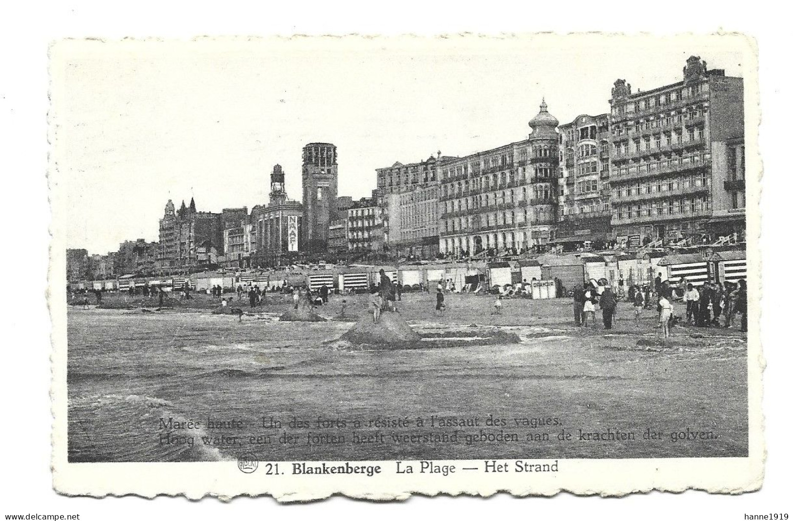 Blankenberge La Plage Het Strand 1948 Blankenberge Htje - Blankenberge