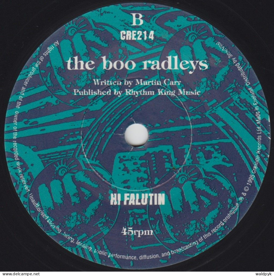 THE BOO-RADLEYS - From The Bench At Belvedere - Andere - Engelstalig