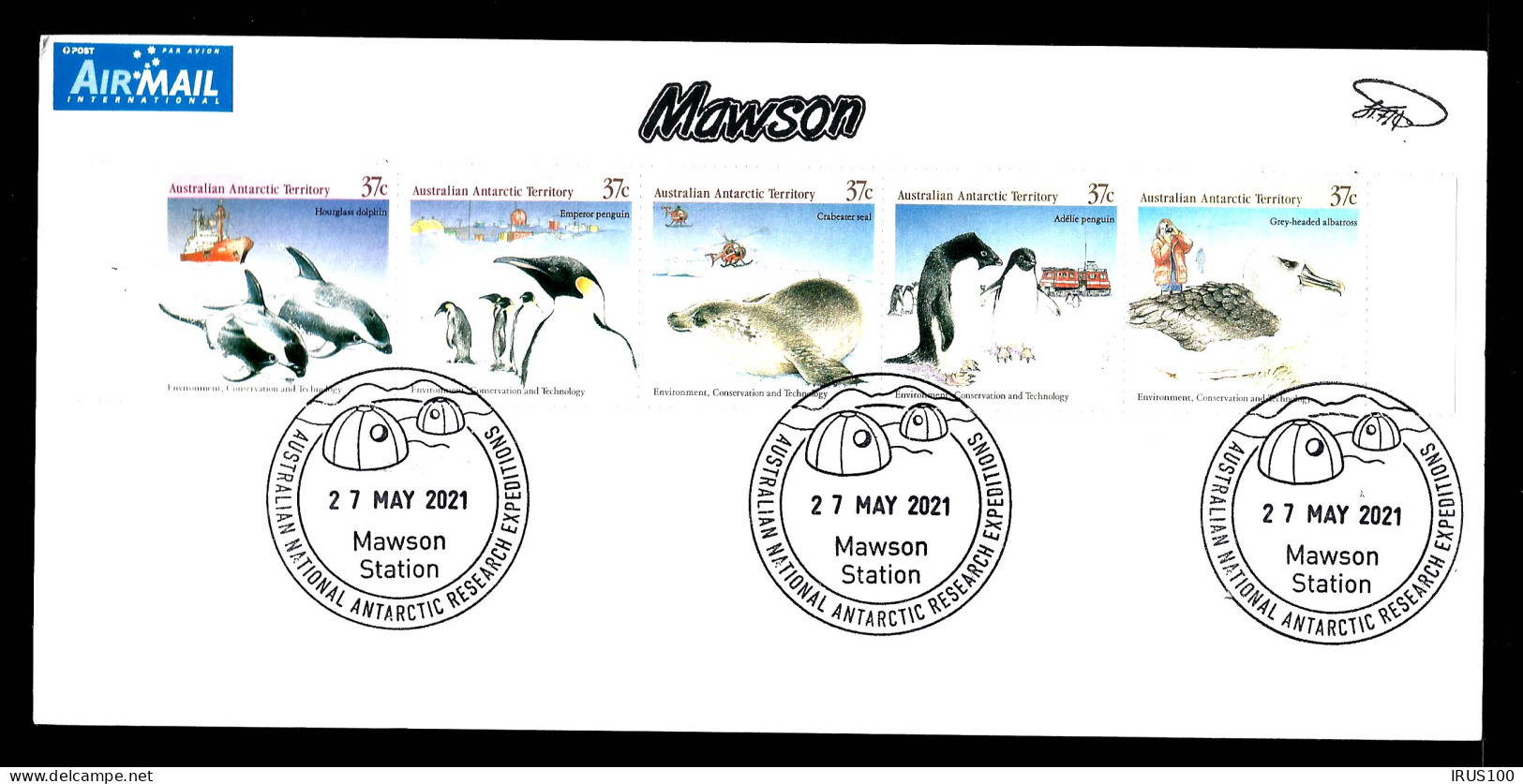 AUSTRALIAN ANTARCTIC TERRITORY - NAWSON STATION - ANIMAUX MARINS - - Covers & Documents
