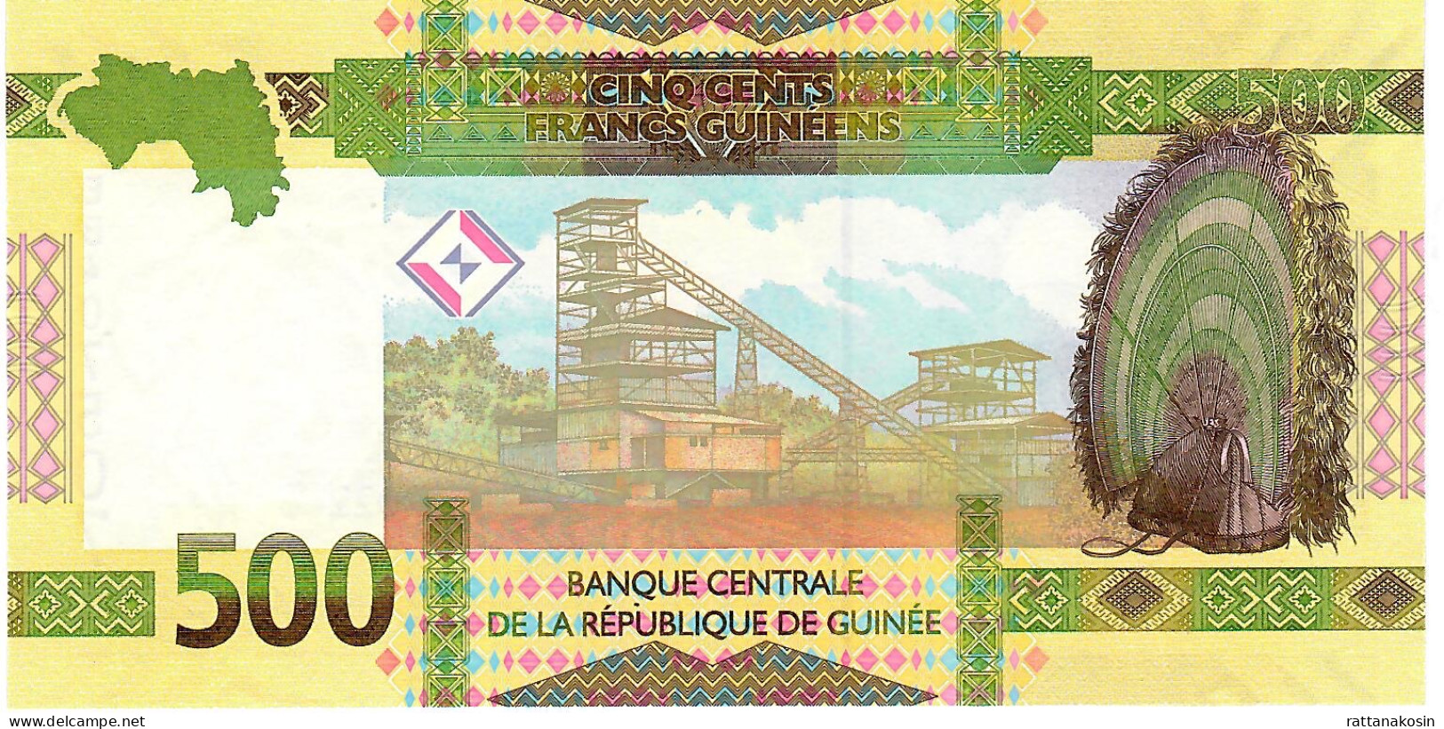 GUINEA  NLP (=B341.5b ) 500 FRANCS 2022 Signature 8 UNC. - Guinée