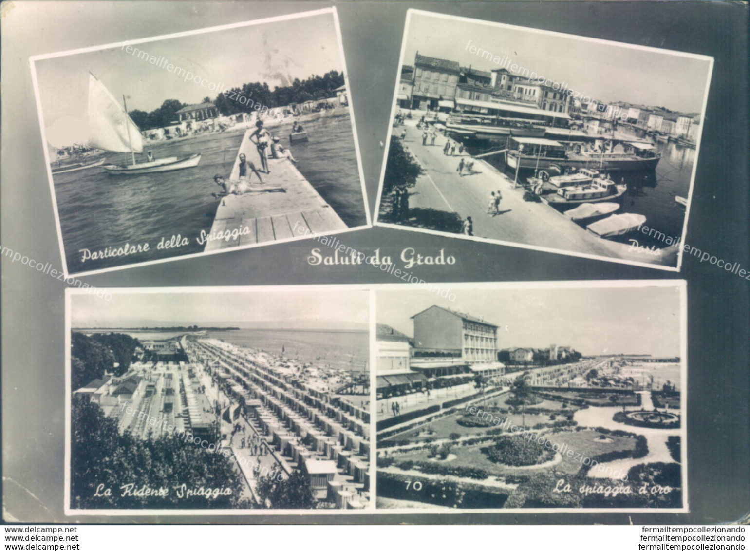 U350 Cartolina Saluti Da Grado Provincia Di Gorizia - Gorizia