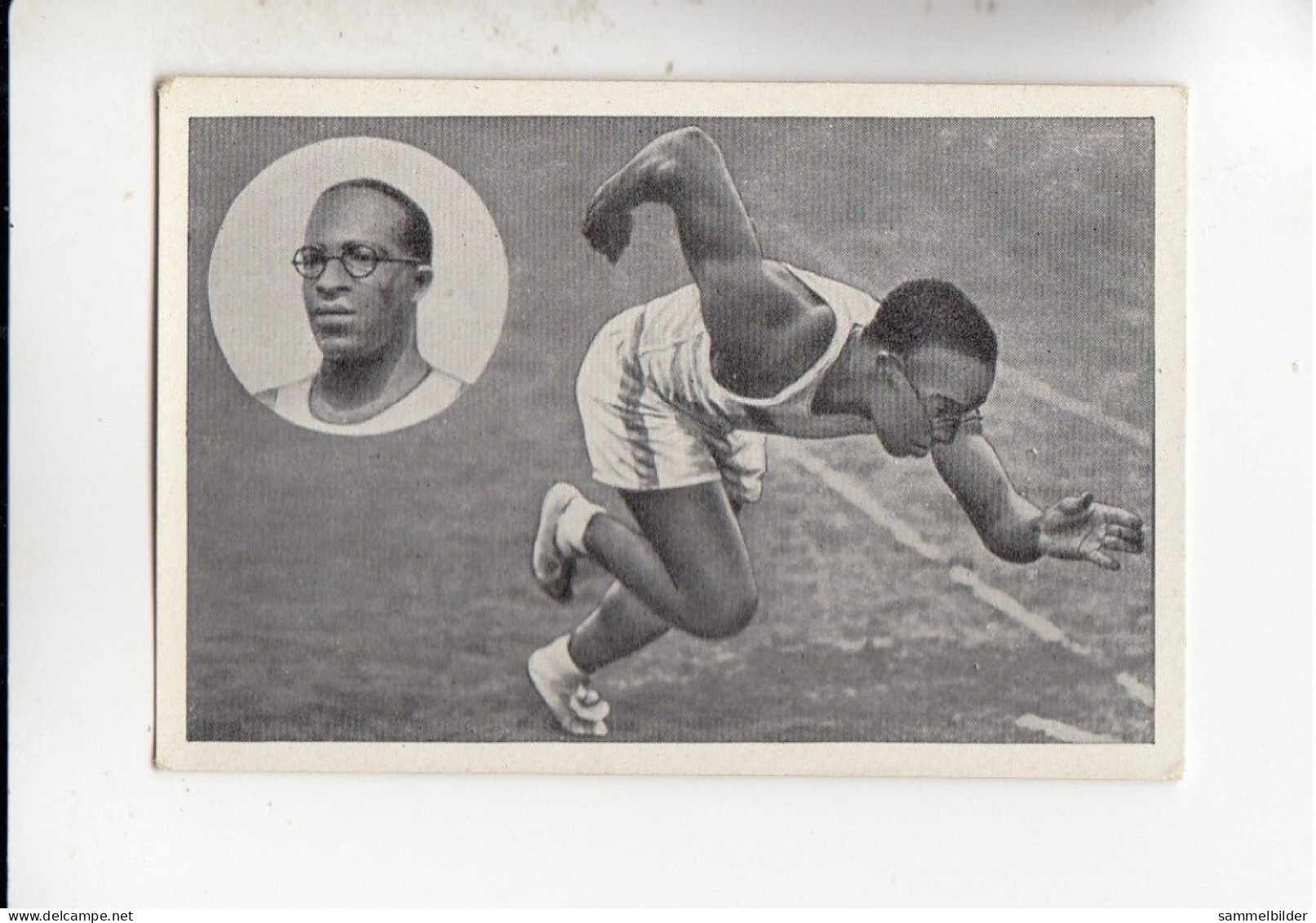 Mit Trumpf Durch Alle Welt  Rekorde Aus Aller Welt Eddie Tolan USA 100 M Sieger Olympiade 1932 B Serie 11 #6 Von 1933 - Zigarettenmarken