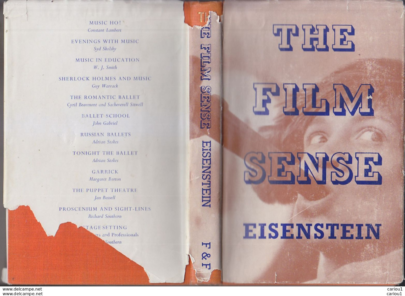 C1  CINEMA Sergei EISENSTEIN The FILM SENSE Faber 1948 EN ANGLAIS Jaquette 2nd Ed PORT INCLUS France - Altri & Non Classificati