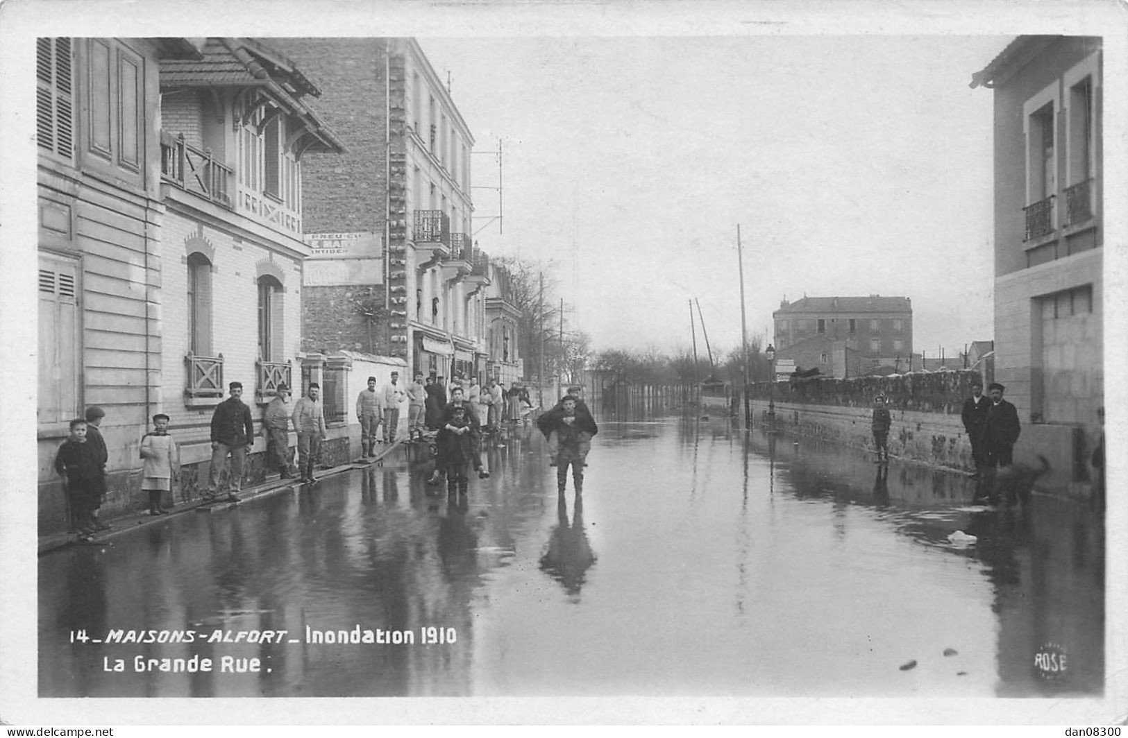 94 MAISONS ALFORT INONDATION 1910 LA GRANDE RUE - Maisons Alfort