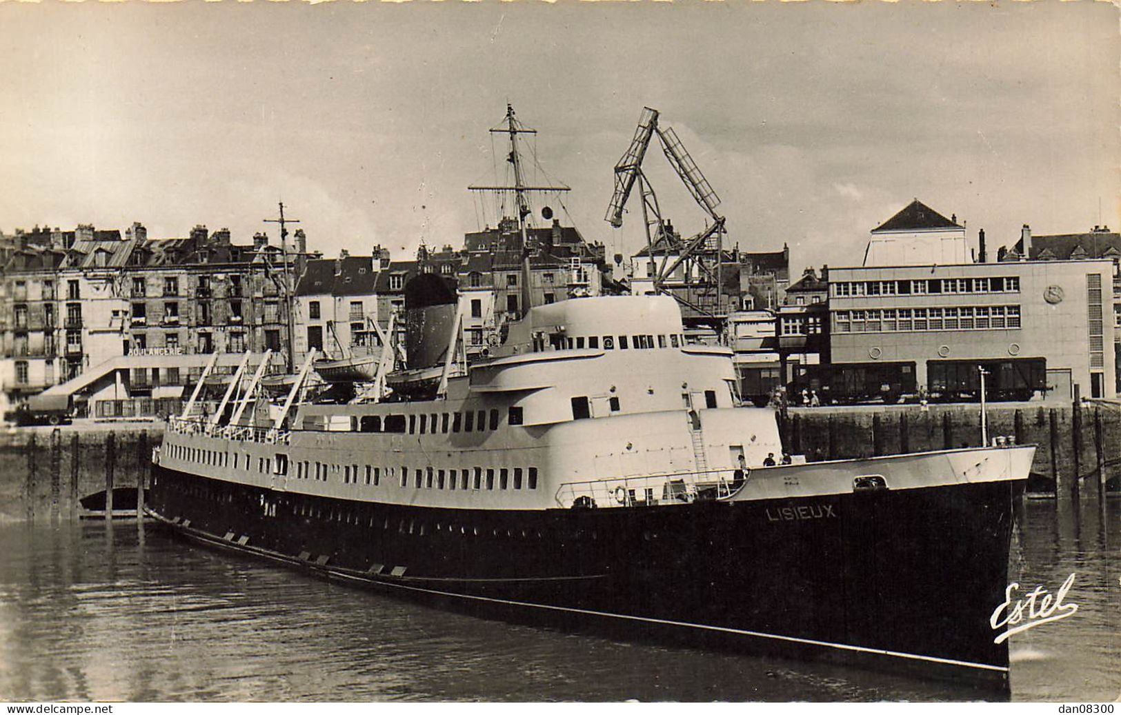 76 DIEPPE LE LISIEUX ET LA GARE MARITIME CPSM - Paquebots