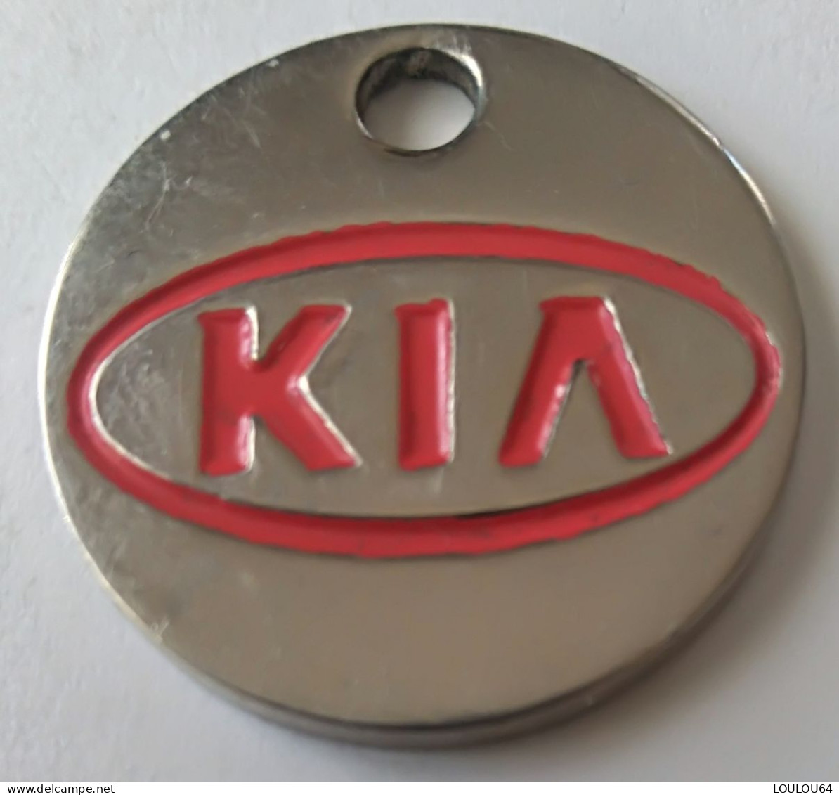 Jeton De Caddie - Automobiles - KIA - ESPACE AUTO SAS - 07 ST SERNIN - En Métal - - Trolley Token/Shopping Trolley Chip