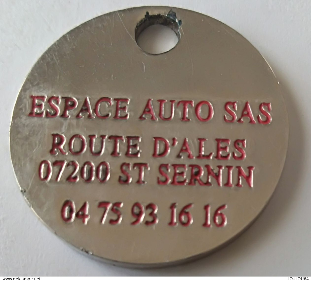 Jeton De Caddie - Automobiles - KIA - ESPACE AUTO SAS - 07 ST SERNIN - En Métal - - Einkaufswagen-Chips (EKW)