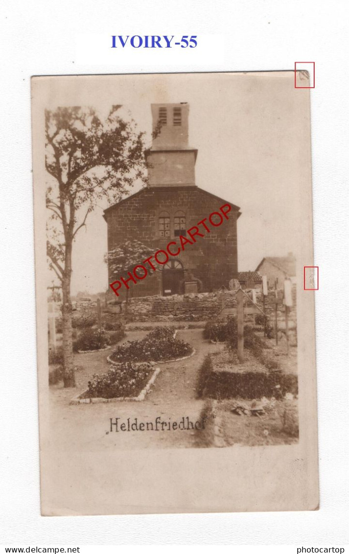 IVOIRY-Epinonville-55-CIMETIERE-Friedhof-CARTE PHOTO Allemande-GUERRE 14-18-1 WK-MILITARIA-Feldpost- - Autres & Non Classés