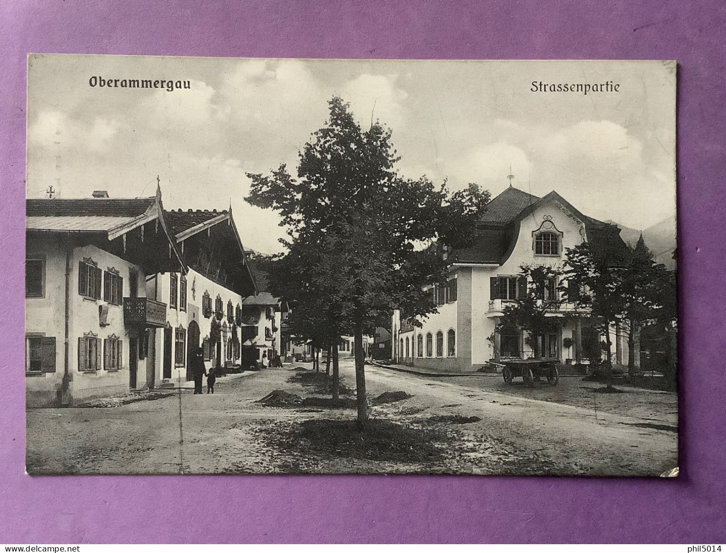 Allemagne   OBERAMMERGAU   Strassenpartie    Très Bon état - Oberammergau