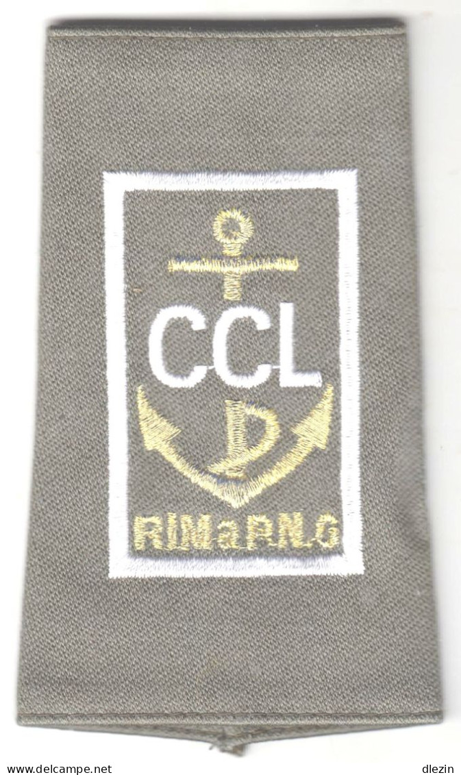 CCL. RIMAP. NC. Régiment D'Infanterie De Marine/ Nouvelle Calédonie.  Passant D'épaule, Type Fourreau. Tissu. - Heer