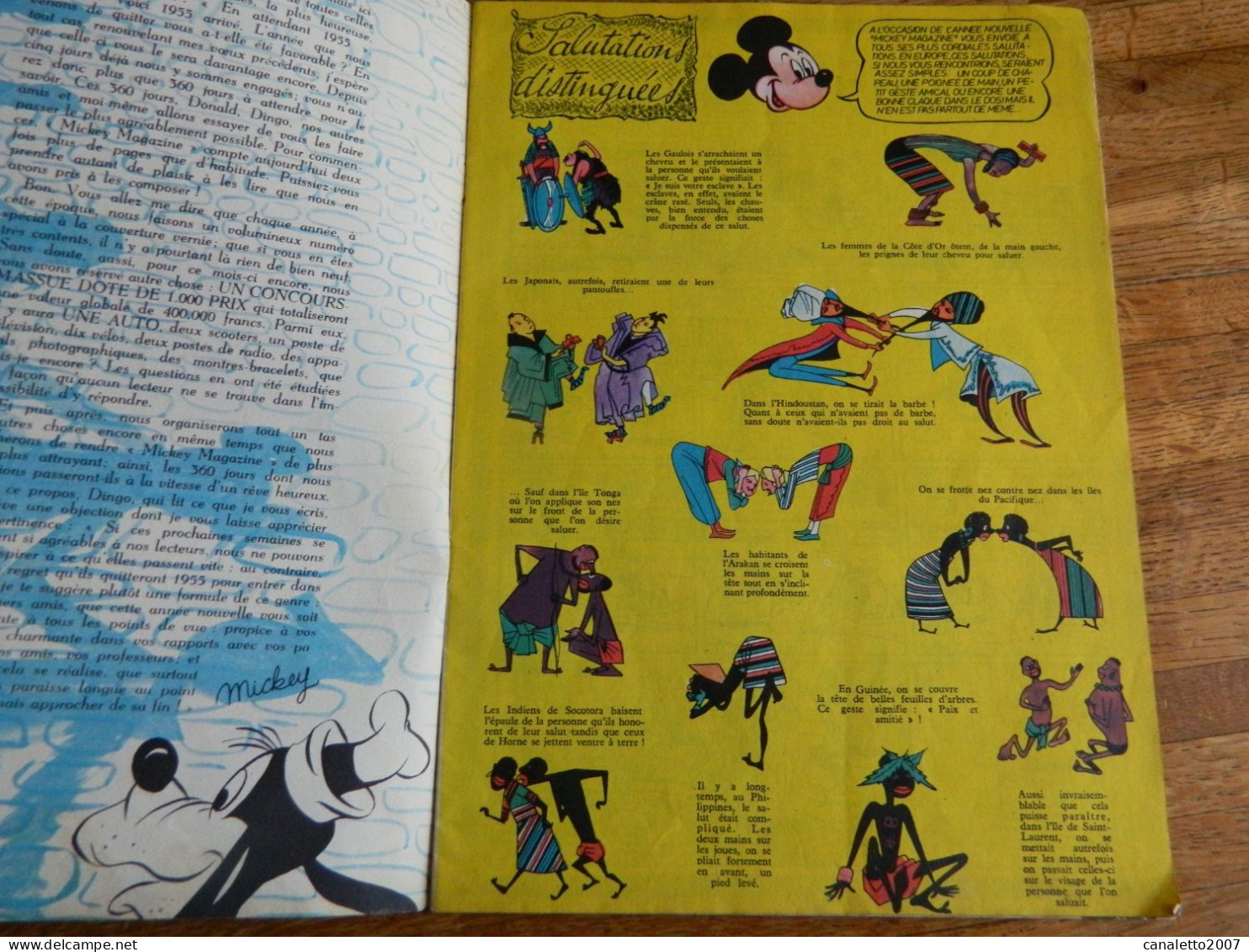 MICKEY: WALT DISNEY: MICKEY SPECIAL 55 DU 6 JANVIER 1955 N°222 -5EME ANNEE 36 PAGES AVEC COUVERTURE - Mickey Parade