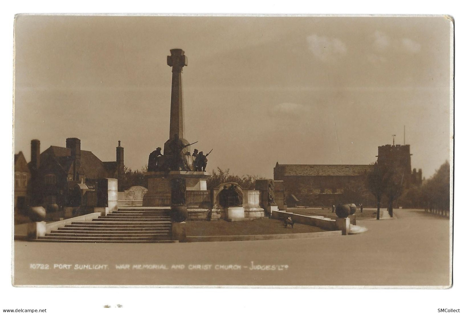 Port Sunlight War Memorial And Christ Church (A18p66) - Autres & Non Classés