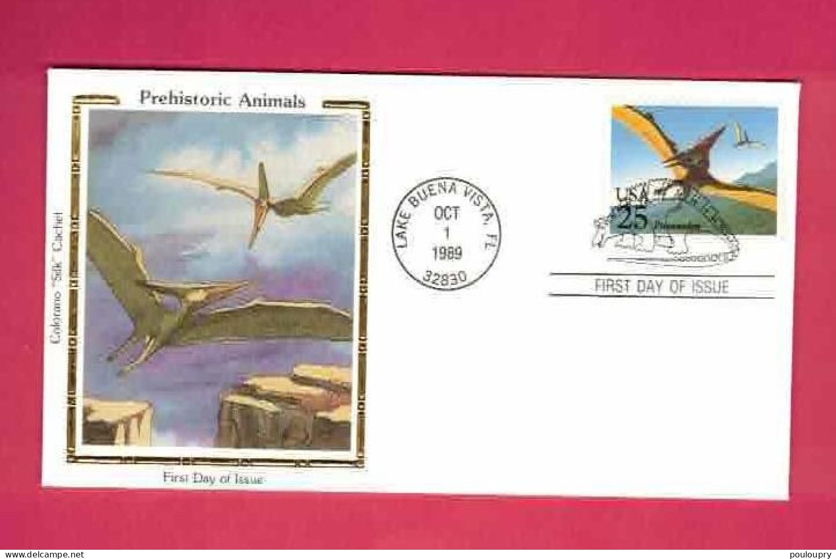 FDC Des USA EUAN De 1989 - YT N° 1874 - Ptéranodon - Prehistorics