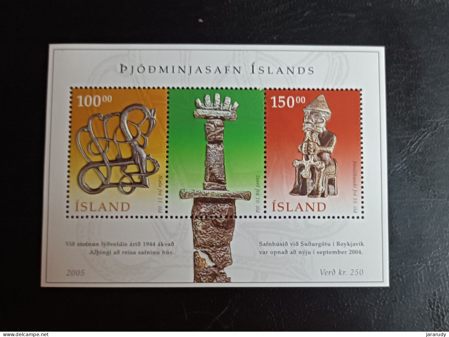 ISLANDIA MUSEO NACIONAL 2005 Yv BF 38 MNH - Blocs-feuillets