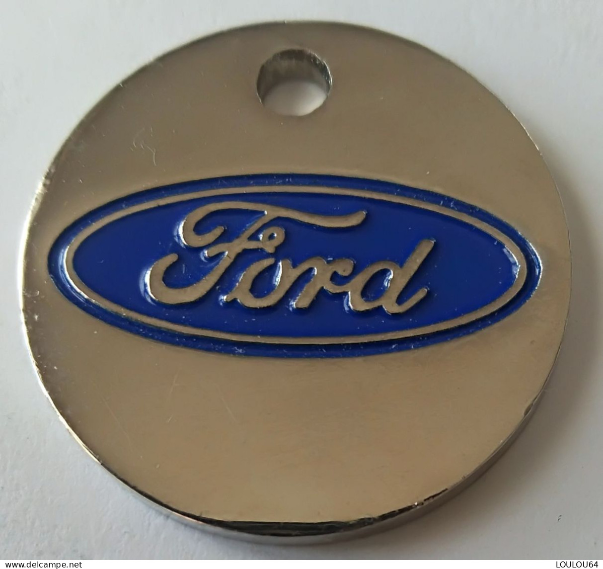 Jeton De Caddie - Automobiles - FORD - TROYES - CHAUMONT - ROMILLY - Métal - Neuf - - Trolley Token/Shopping Trolley Chip