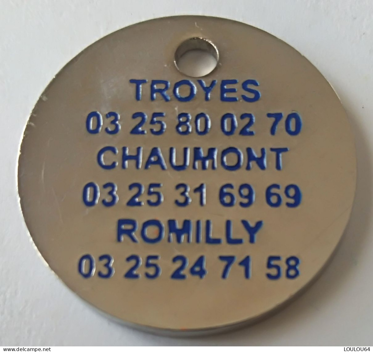 Jeton De Caddie - Automobiles - FORD - TROYES - CHAUMONT - ROMILLY - Métal - Neuf - - Trolley Token/Shopping Trolley Chip