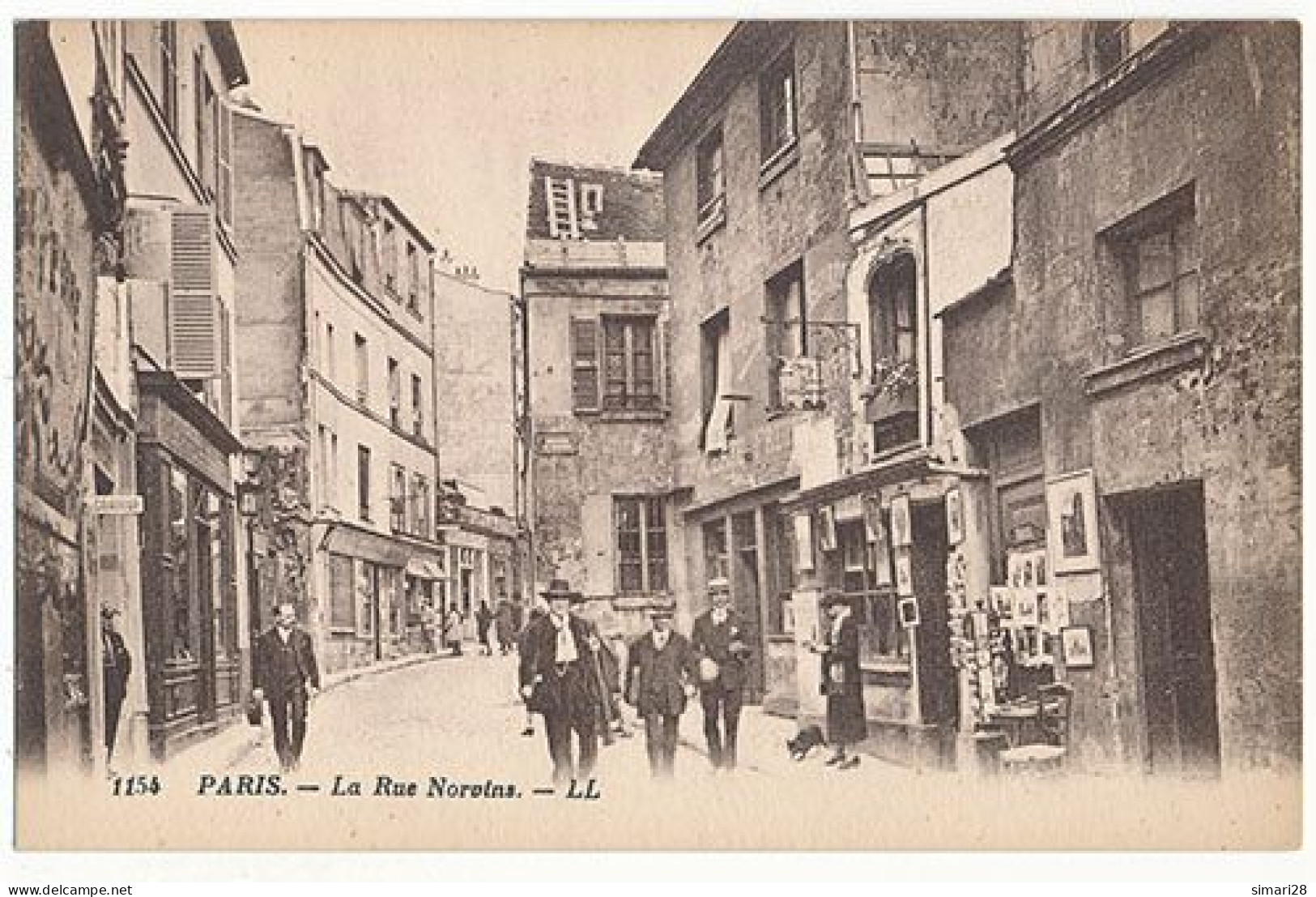 PARIS - N° 1154 - LA RUE NORVINS - Arrondissement: 18