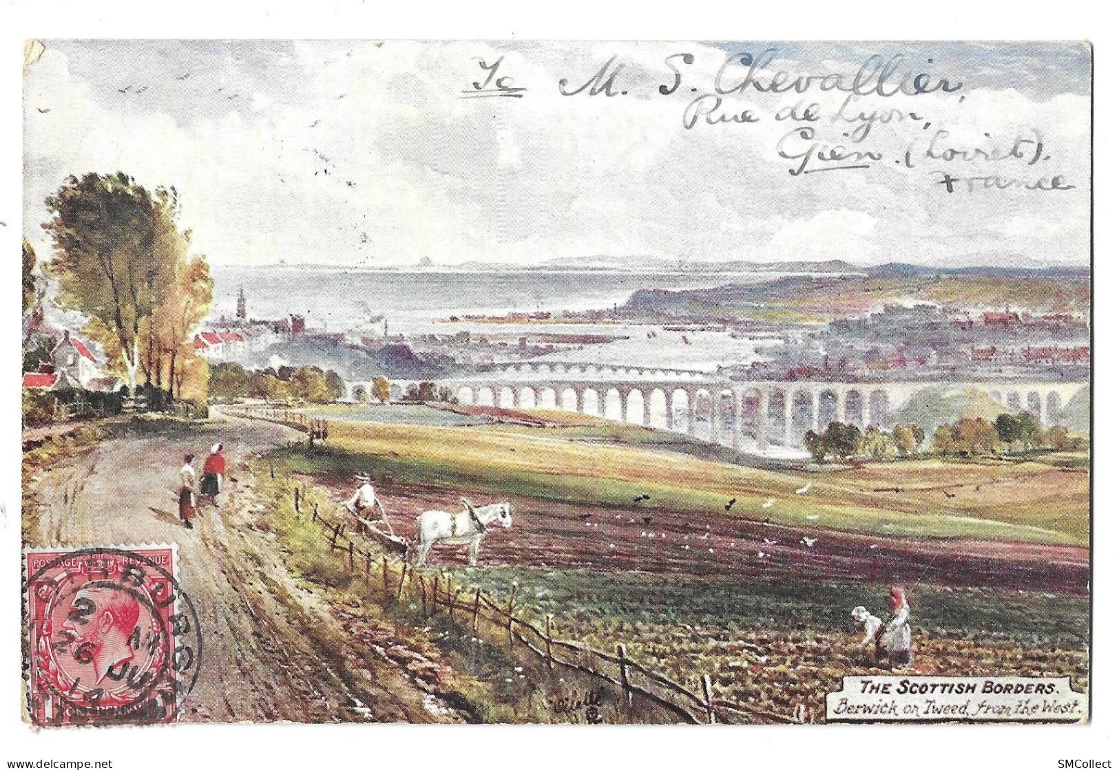 The Scottish Borders,  Berwick On Tweed From The West (Oilette Raphael Tuck) - (A18p66) - Autres & Non Classés