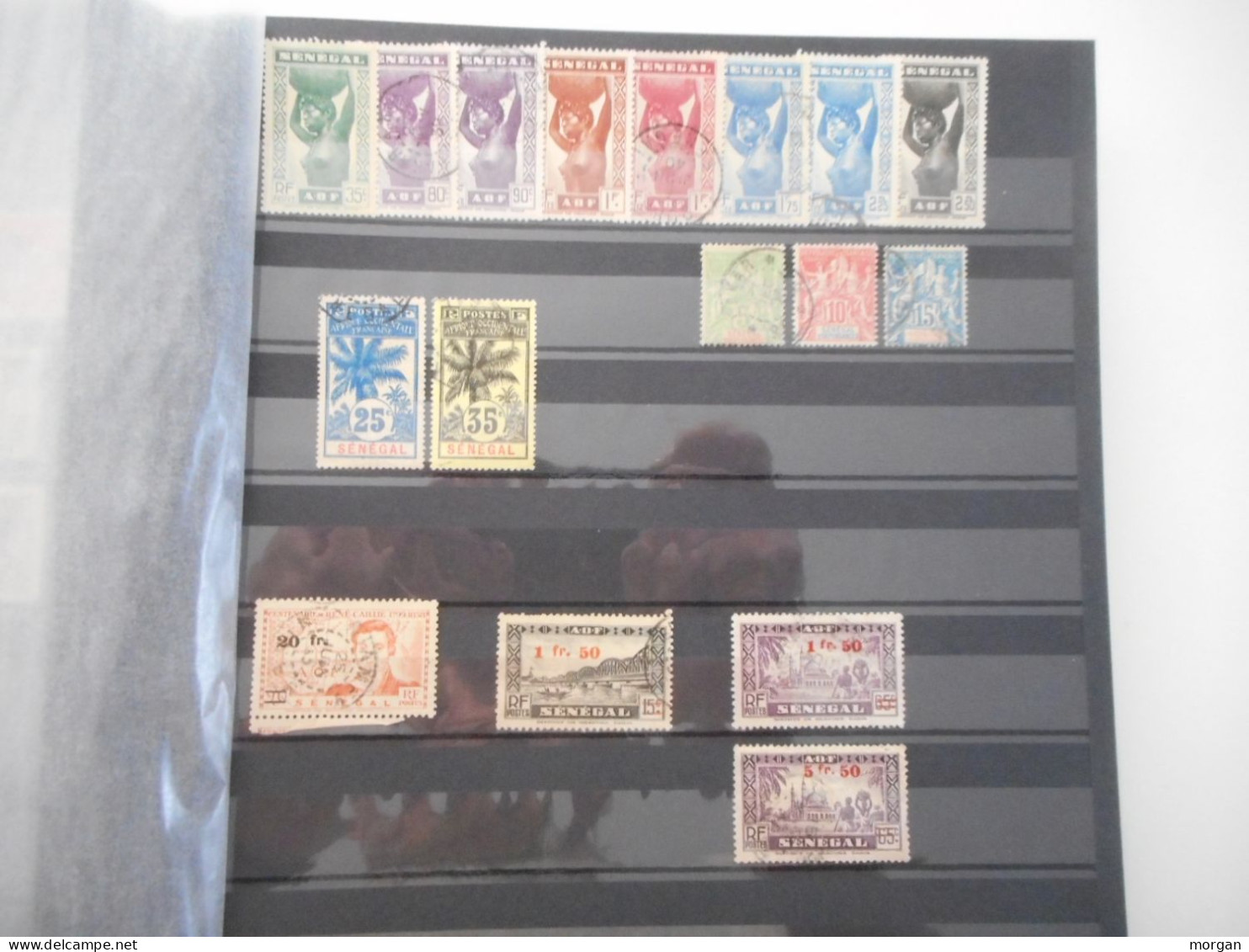 COLONIES FRANCAISES, BEAU LOT INTERESSANT DE TIMBRES NEUFS ET VOYAGES , TOUS LES SCANS, PAR PAYS