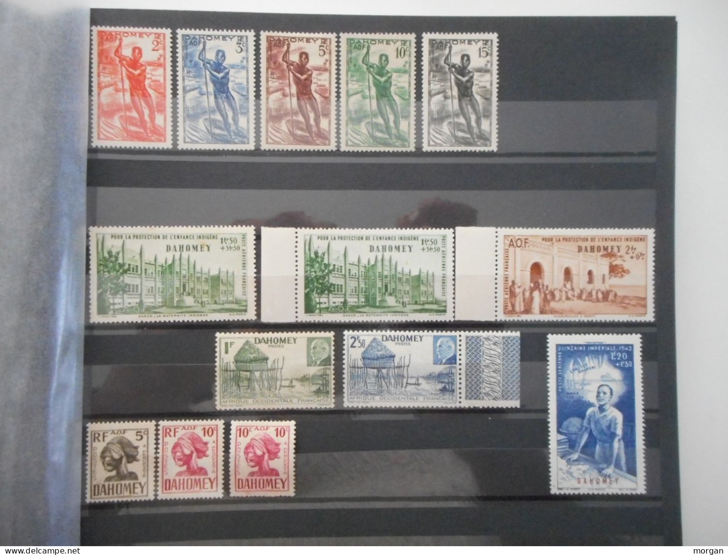 COLONIES FRANCAISES, BEAU LOT INTERESSANT DE TIMBRES NEUFS ET VOYAGES , TOUS LES SCANS, PAR PAYS