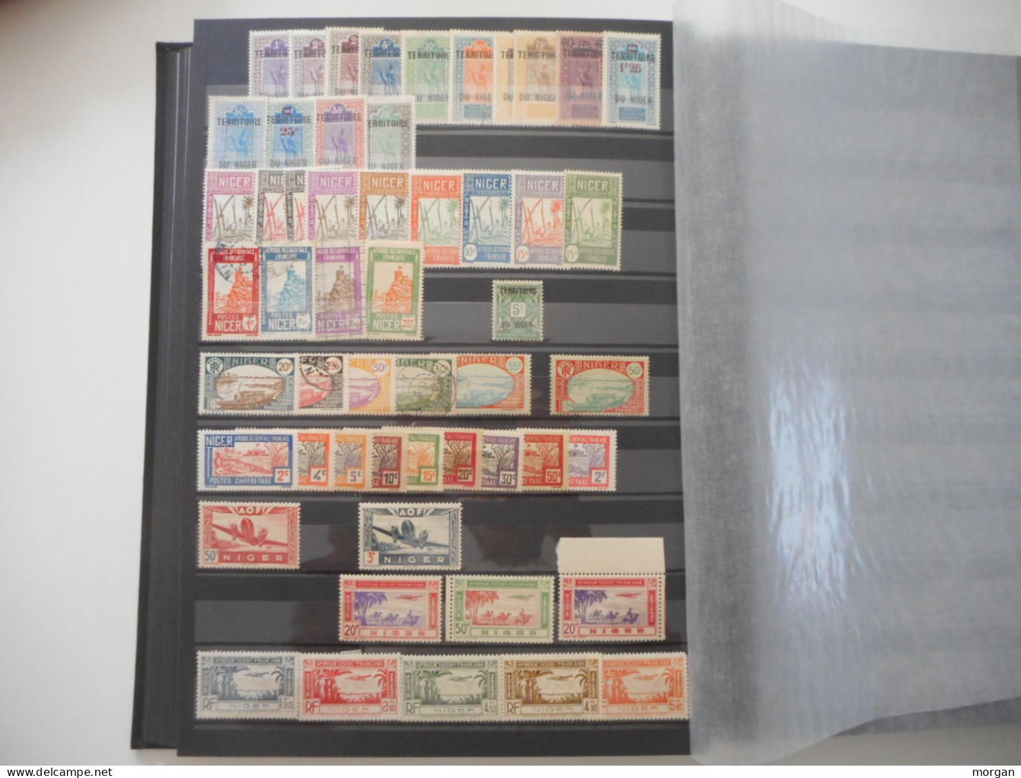 COLONIES FRANCAISES, BEAU LOT INTERESSANT DE TIMBRES NEUFS ET VOYAGES , TOUS LES SCANS, PAR PAYS