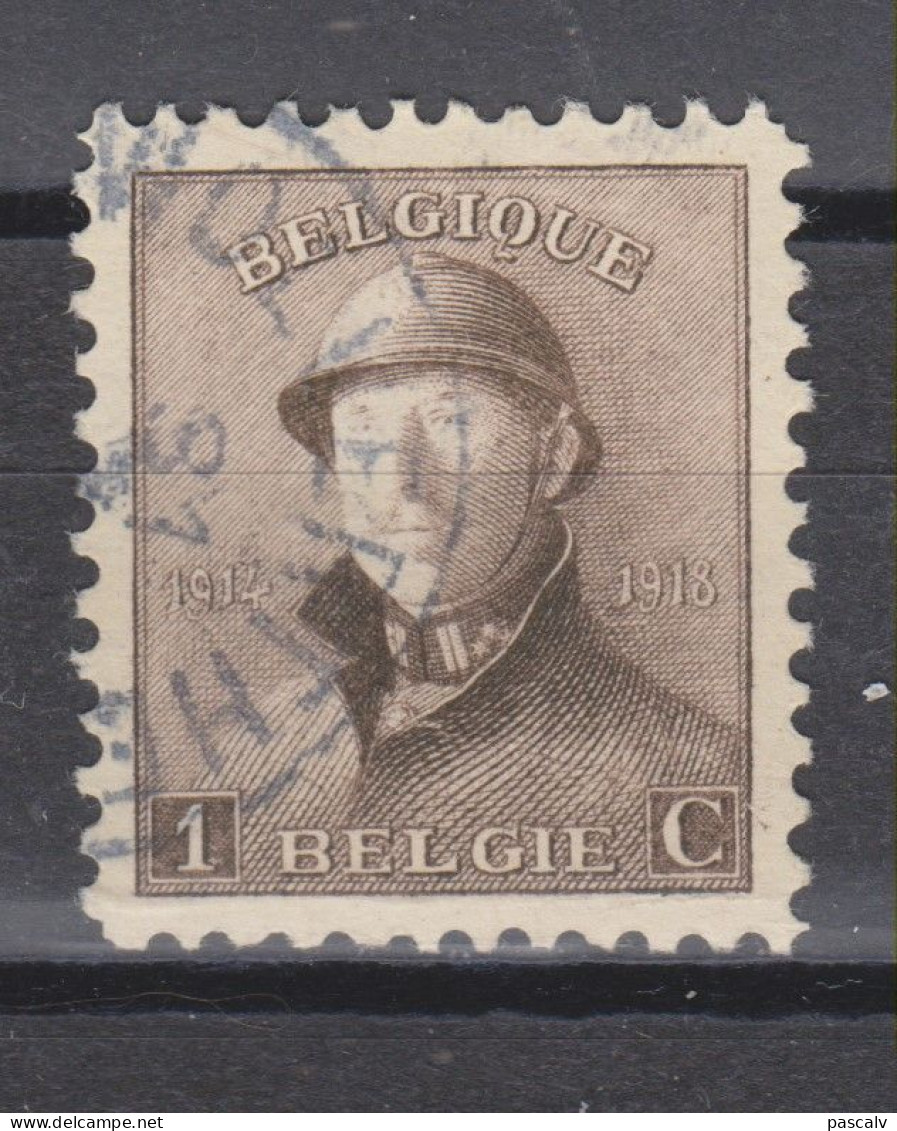 COB 165 Oblitération Centrale WOLVERTHEM - 1919-1920 Roi Casqué