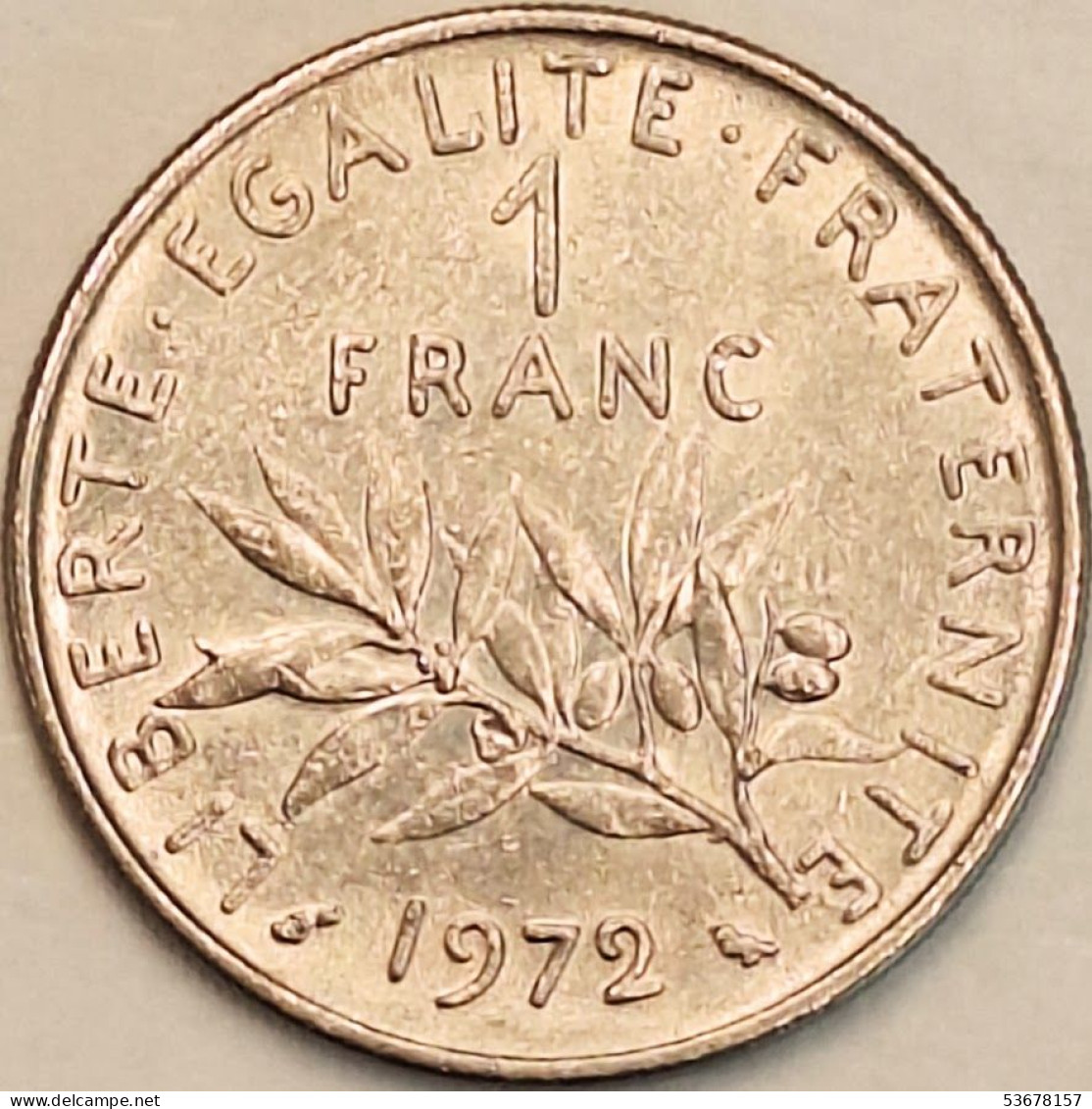 France - Franc 1972, KM# 925.1 (#4316) - 1 Franc