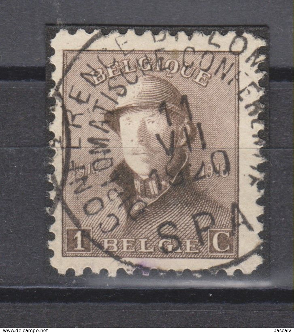 COB 165 Oblitération Centrale Conférence Diplomatique SPA - 1919-1920 Albert Met Helm